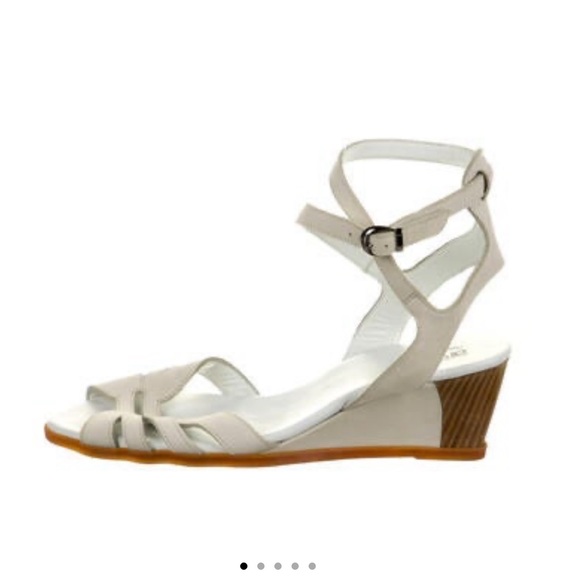 Arche Orpale Nubuck White Leather Sandals - Picture 2 of 15